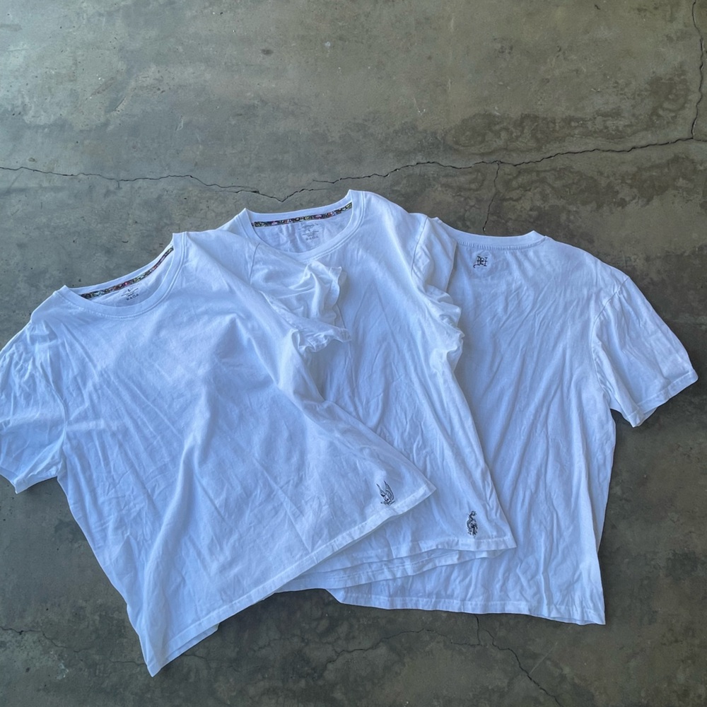 Ed Hardy White Short Sleeve Tees
